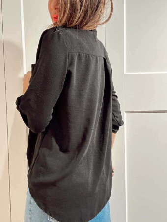 Camisa Fluida FLOSSIE Negro HEVE