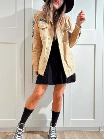 Sahariana Vaquera Parches MARROW Camel HEVE