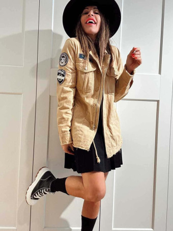 Sahariana Vaquera Parches MARROW Camel HEVE