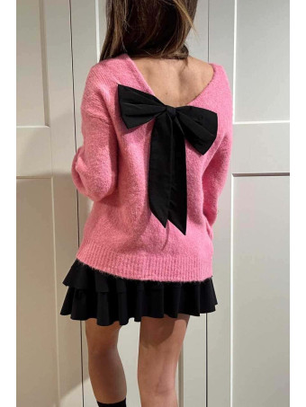 Punto Lazo en la Espalda MIMORIE Rosa Chicle HEVE