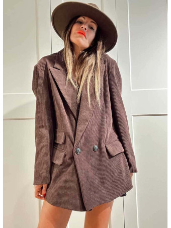 Blazer Pana Doble Botonadura MONTCLAIR Marrón HEVE