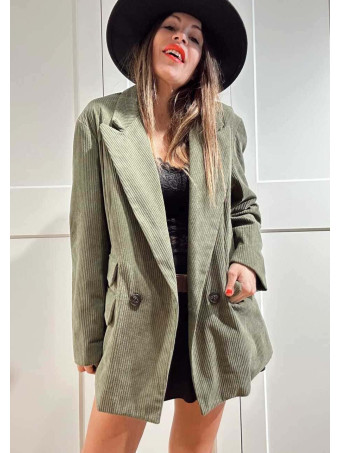 Blazer Pana Doble Botonadura MONTCLAIR Verde Militar HEVE