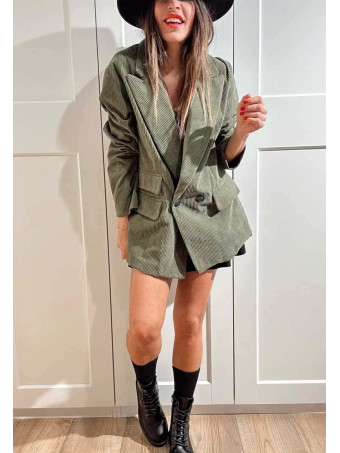 Blazer Pana Doble Botonadura MONTCLAIR Verde Militar HEVE