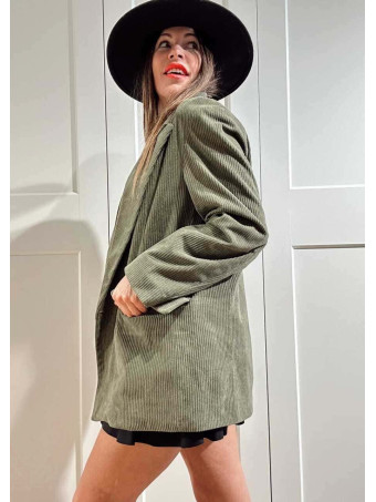 Blazer Pana Doble Botonadura MONTCLAIR Verde Militar HEVE