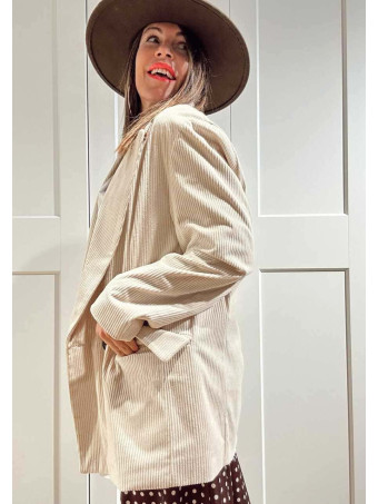 Blazer Pana Doble Botonadura MONTCLAIR Beige HEVE