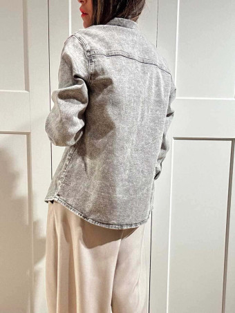 Sobrecamisa Vaquera Strass STARLEENA Gris HEVE