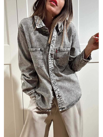 Sobrecamisa Vaquera Strass STARLEENA Gris HEVE