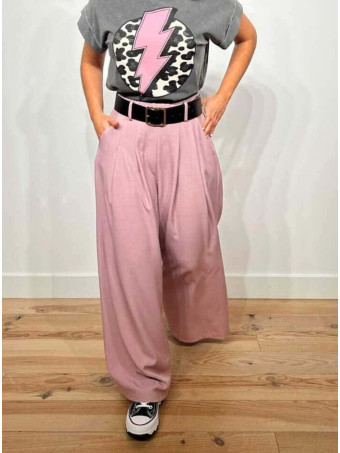 Pantalón Palazzo Cinturón CHARMELLIE Lila HEVE