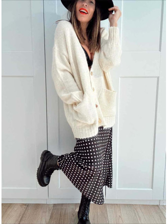 Cárdigan Oversize VIONA Beige HEVE