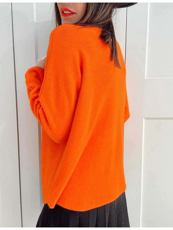 Punto Básico Escote Pico VALDYRAN Naranja HEVE