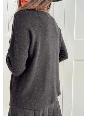 Punto Básico Escote Pico VALDYRAN Negro HEVE