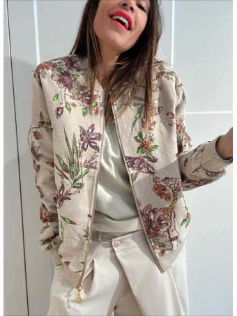 Cazadora Bomber Bordados y Strass SEVAIRA HEVE