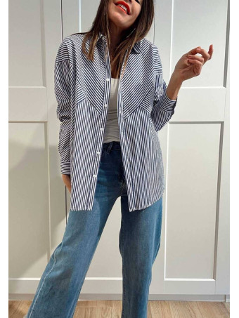 Camisa Oversize Rayas DREAMS DO COME TRUE HEVE