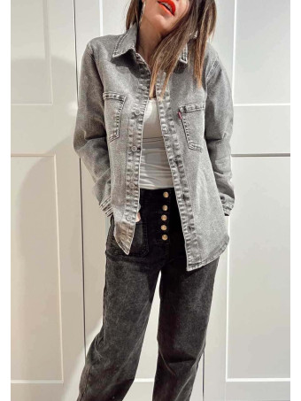 Sobrecamisa Vaquera Acid Wash VYROD Gris HEVE