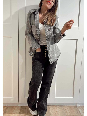 Sobrecamisa Vaquera Acid Wash VYROD Gris HEVE