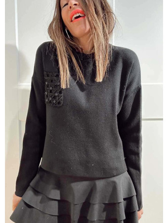 Punto Bolsillo Calado KELMORA Negro HEVE