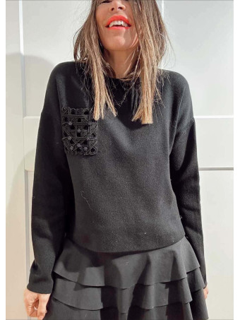 Punto Bolsillo Calado KELMORA Negro HEVE