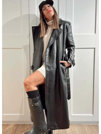 Vestido Punto Cuello Vuelto KYROE Beige HEVE