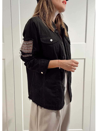 Sahariana Vaquera Strass KESSLER Negro HEVE