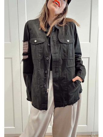 Sahariana Vaquera Strass KESSLER Negro HEVE