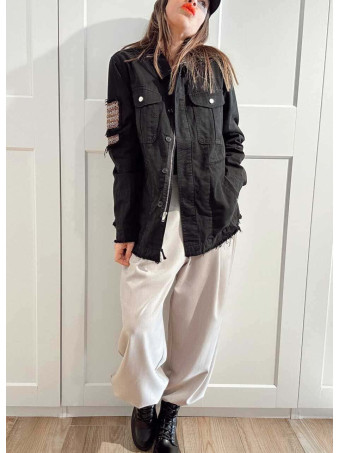 Sahariana Vaquera Strass KESSLER Negro HEVE