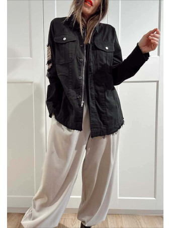 Sahariana Vaquera Strass KESSLER Negro HEVE