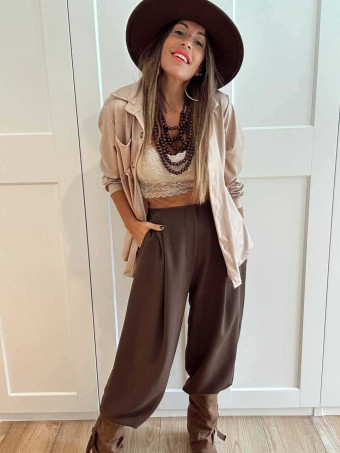 Pantalón Bombacho NORKLYN Marrón HEVE