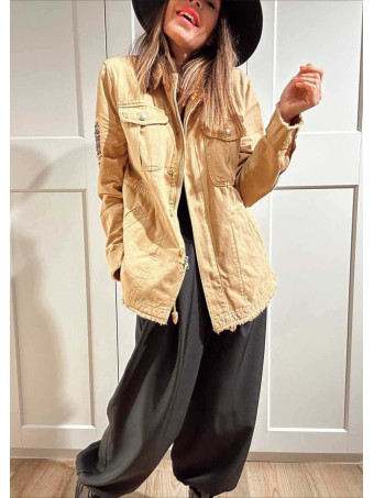 Sahariana Vaquera Strass KESSLER Camel HEVE