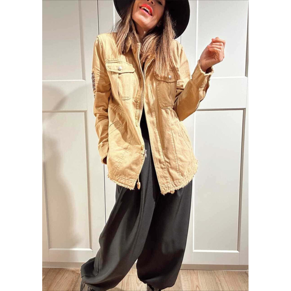 Sahariana Vaquera Strass KESSLER Camel HEVE