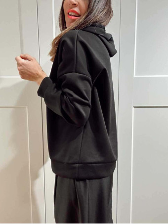 Sudadera Soft Touch con Capucha VEYORKE Negro HEVE