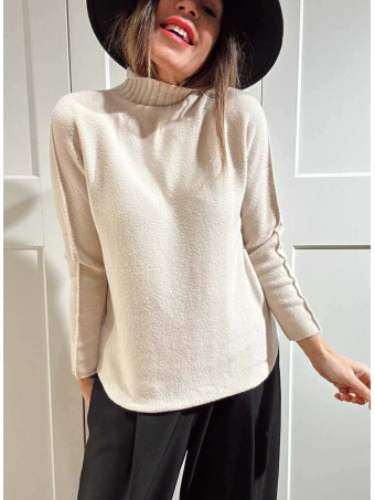 Punto Soft Cuello Subido STITCHEL Beige HEVE