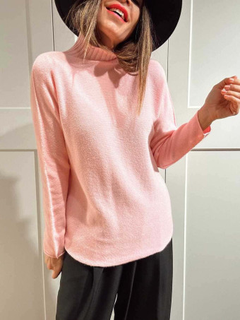 Punto Soft Cuello Subido STITCHEL Rosa HEVE