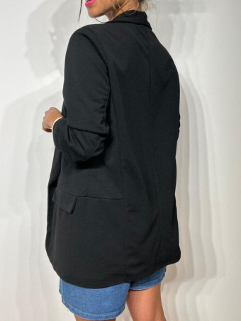 Blazer Básico Frunces MALDOR Negro HEVE