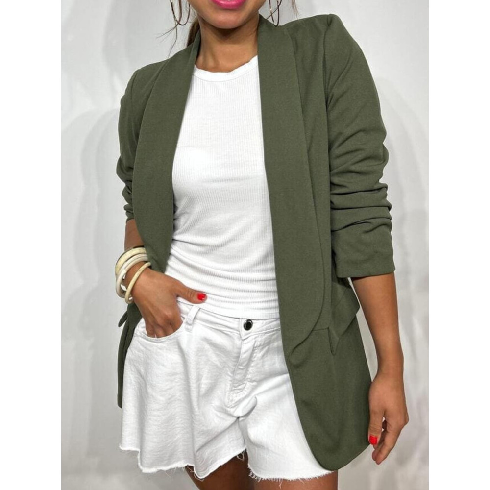 Blazer Básico Frunces MALDOR Verde Militar HEVE