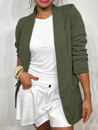 Blazer Básico Frunces MALDOR Verde Militar HEVE