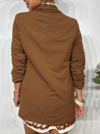 Blazer Básico Frunces MALDOR Marrón HEVE