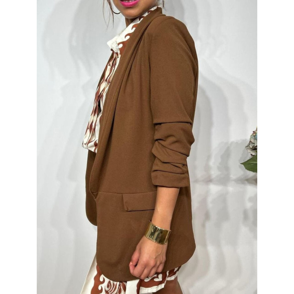 Blazer Básico Frunces MALDOR Marrón HEVE