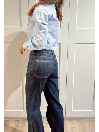 Jeans Push Up Bolsillos Plastrón ELORY HEVE