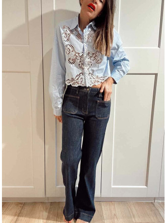 Jeans Push Up Bolsillos Pastrón ELORY HEVE