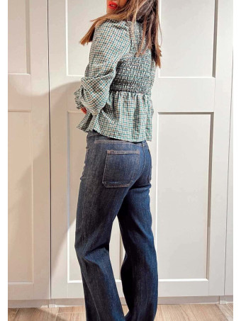 Blusa Cuadro Vichy VESSIA Verde HEVE