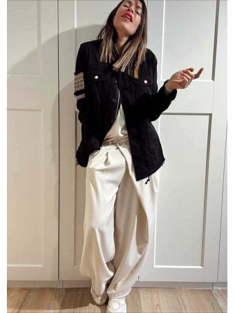 Sahariana Vaquera Strass KESSLER Negro HEVE