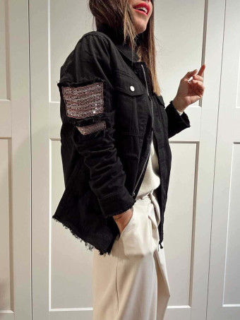 Sahariana Vaquera Strass KESSLER Negro HEVE