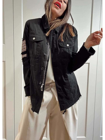 Sahariana Vaquera Strass KESSLER Negro HEVE