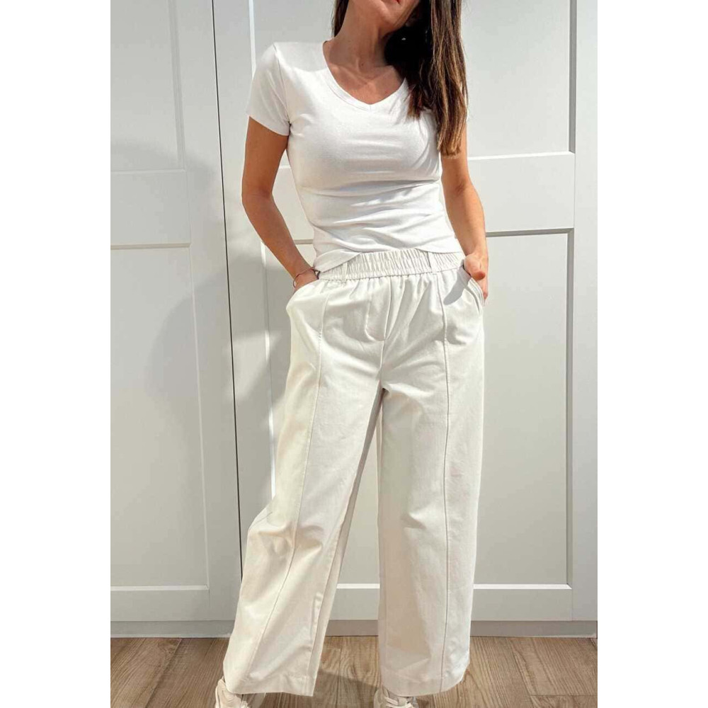 Pantalón Casual Style con Cinturón VERSAEL Beige HEVE