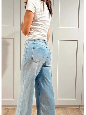 Jeans Wide Leg Maxi-Dobladillo AWAKE HEVE