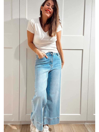 Jeans Wide Leg Maxi-Dobladillo AWAKE HEVE