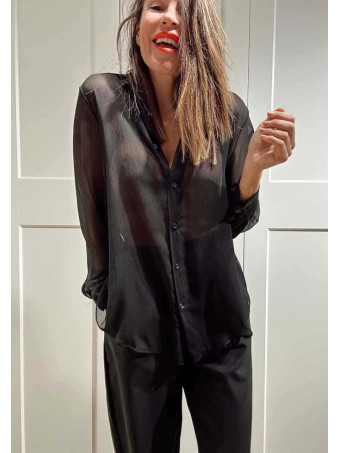 Camisa Gasa AVENKA Negro HEVE