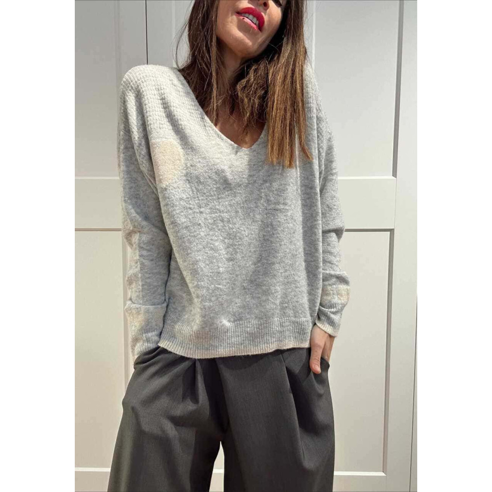 Punto Suave Corazones KAURE Gris HEVE