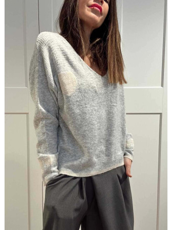 Punto Suave Corazones KAURE Gris HEVE