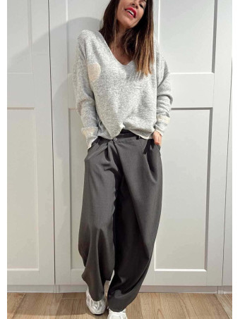 Punto Suave Corazones KAURE Gris HEVE